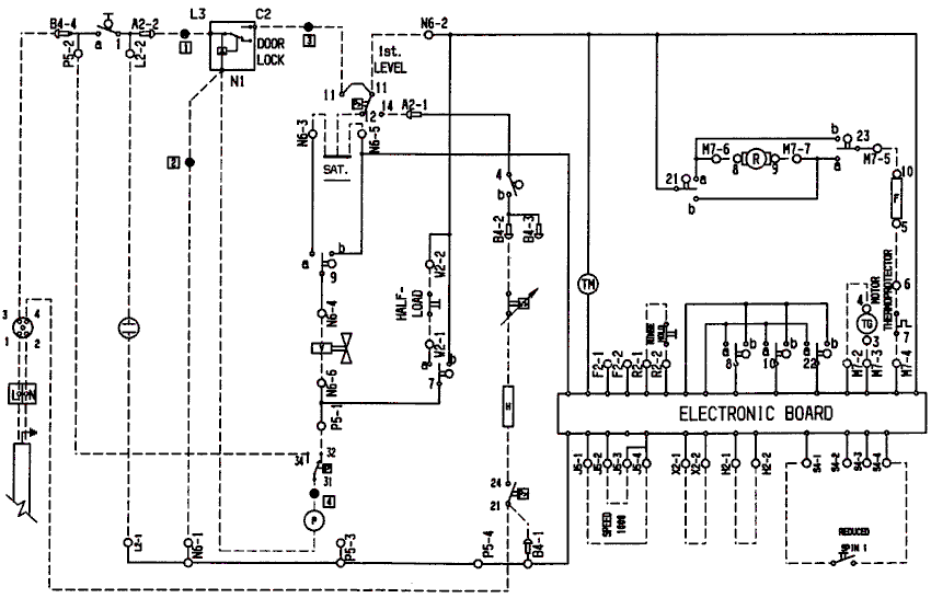 Подключение стиральных машин electrolux Схема стиральной машинки индезит