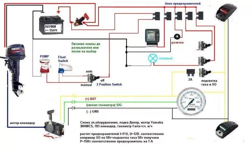 Подключение стоп кнопки на плм Электро схема проводки Прогресс 2 -- Форум водномоторников.