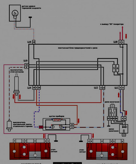 Подключение стоп сигналов ваз 2110 Ответы Mail.ru: ваз 2109 блок предохранителей. реле стоп сигнала.