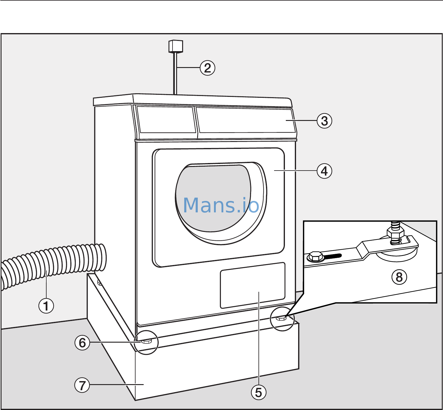 Подключение сушильной машины беко Miele PT7138SS 36/64 Installation 36