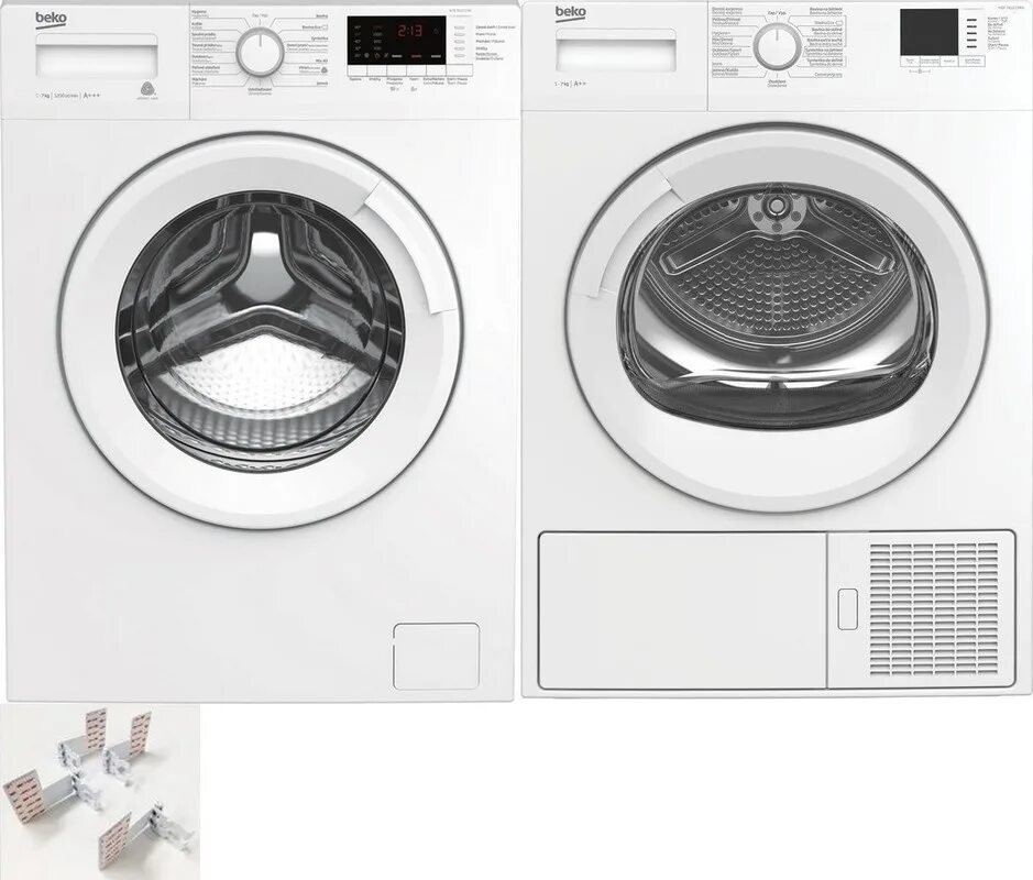 Подключение сушильной машины beko df7412ga Set Beko HDF 7412CSRX + Beko WTE 7612 CSX0 + 2978240100 mezikus - Spořílek.cz