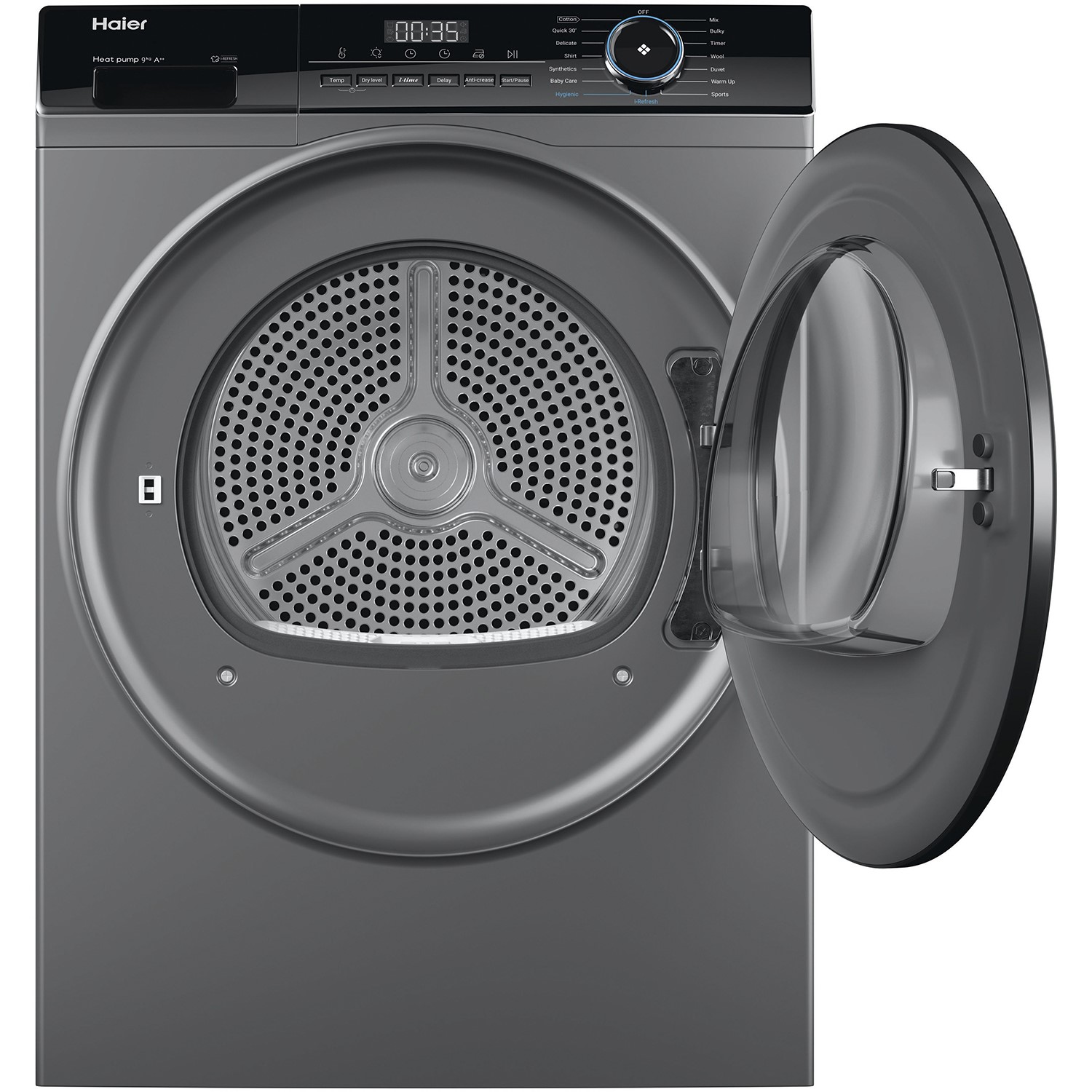 Подключение сушильной машины haier hd90 a2959s Haier 939 iPro Series 3 10kg Heat Pump Tumble Dryer - Graphite HD100-A2939S Appl