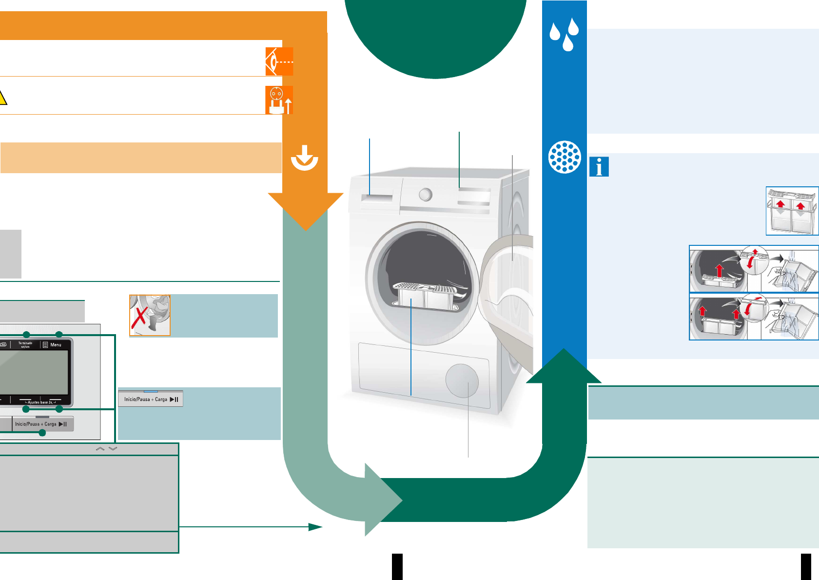 Подключение сушильной машины tuvio Manual Siemens WT47Y780NL (page 4 of 10) (English)