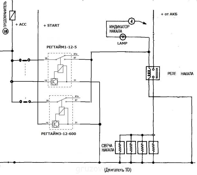 Подключение свечей накала через реле схема Замена штатному блоку свечей накаливания (теплого климата) - Страница 3 - Объеди