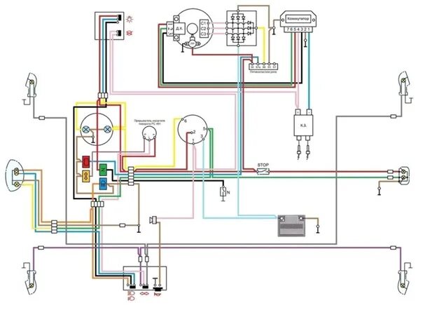 Подключение света на мотоцикле электроника и оснавная проводка - 29 фотографий ВКонтакте