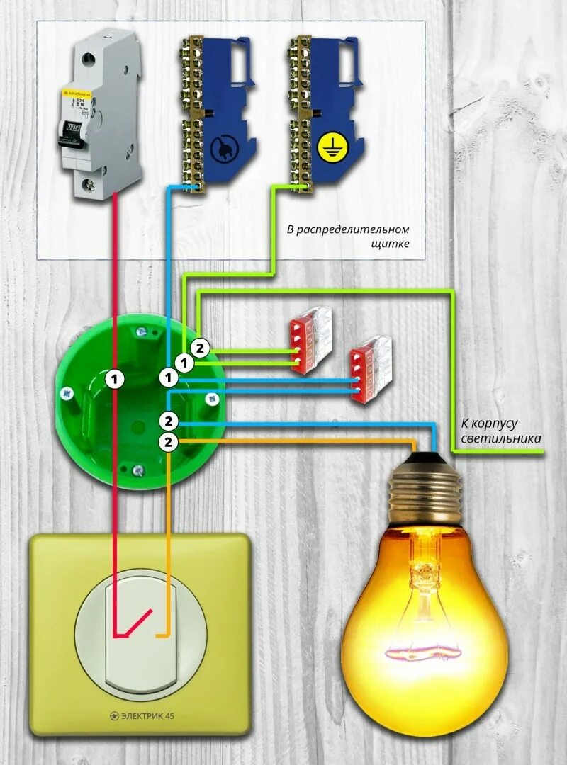 Подключение света разводка Монтаж электропроводки (64)
