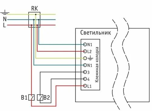 Подключение светильников аварийным блоком Схема светильника с аккумулятором: найдено 90 изображений