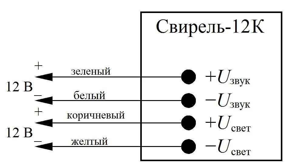 Подключение свирель 2 Купить Оповещатель комбинированый 110дБ 12В свето-звуковой Свирель-12К Интернет-