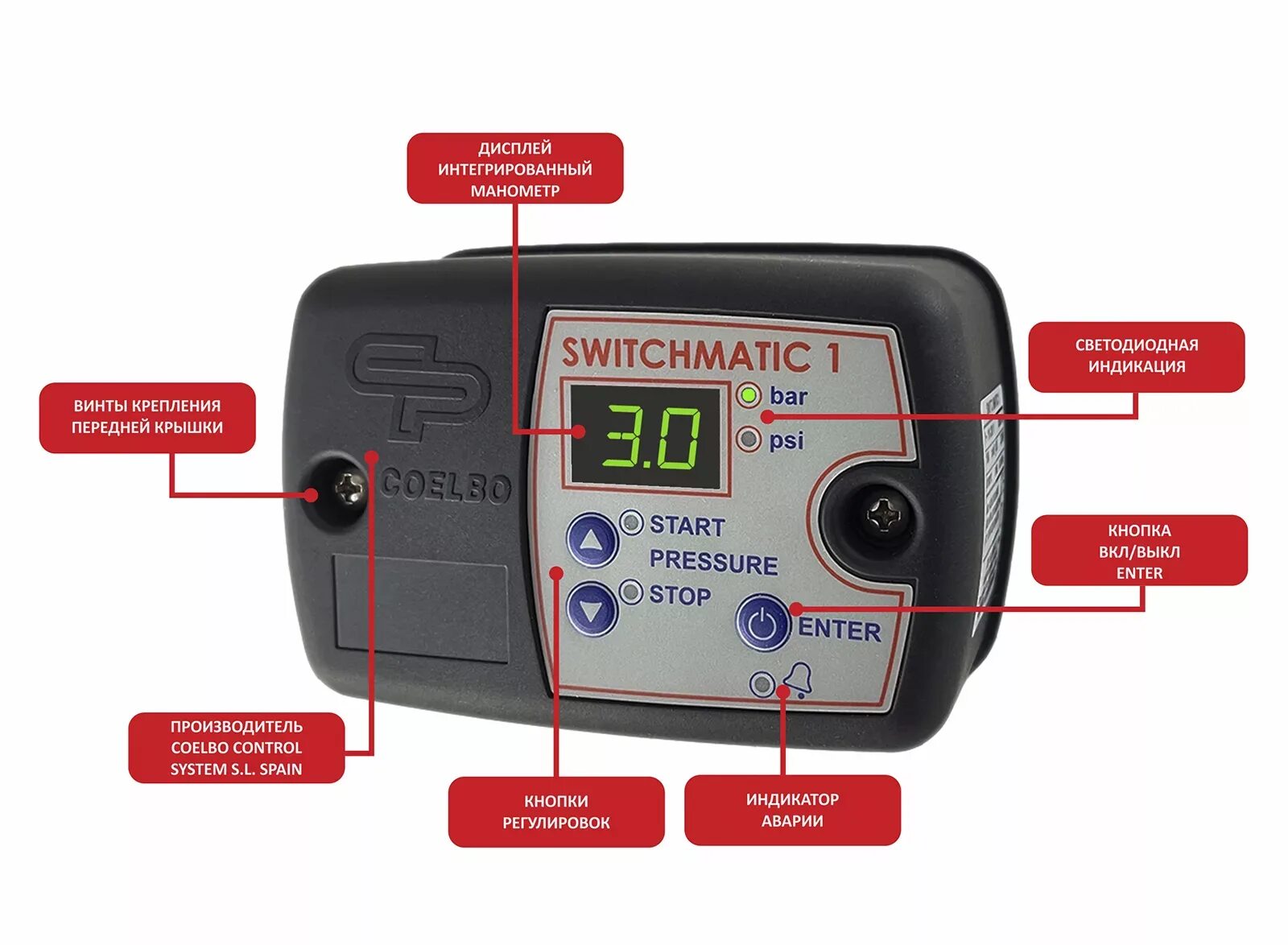 Подключение switchmatic 1 Блок управления насосом Coelbo SWITCHMATIC 1 купить в Минске