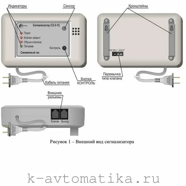 Подключение сз 2 Сигнализаторы загазованности (сжиженный газ) СЗ-3-1С, СЗ-3-2С - руб