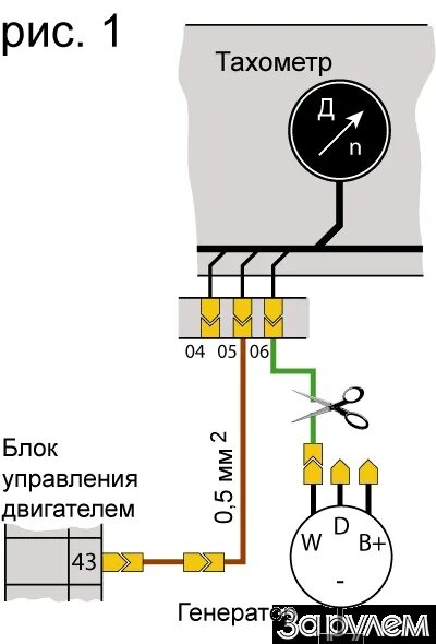 Подключение тахометра газ 3110 Кого испугался тахометр?