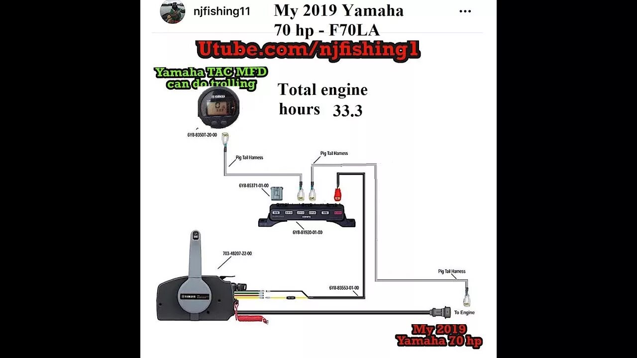 Подключение тахометра к машинке газ реверс 2019 Yamaha 70 hp outboard computer ECM is NOT burned, but my Yamaha Gateway NME