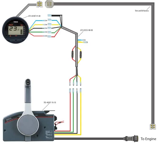 Подключение тахометра к машинке газ реверс Yamaha Outboard Remote Control Box For Boat Engine With 7pin Push To Open Or Pul