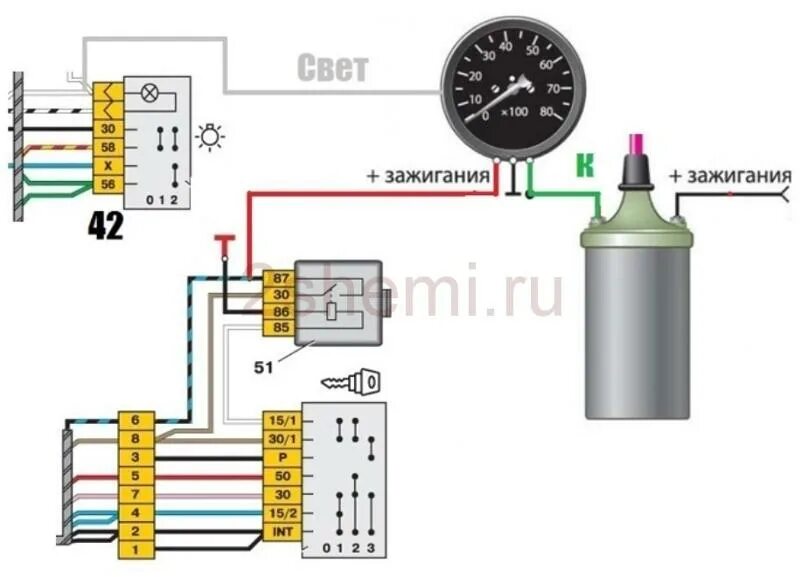 Подключение тахометра ваз 2109 карбюратор Ответы Mail.ru: Тахометр ваз 21083