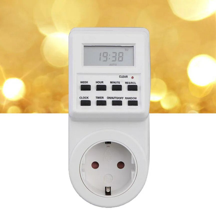 Подключение таймер розетки Louis XIV Plug-in Programmable Timer Switch Socket with Clock Summer Time EU Plu