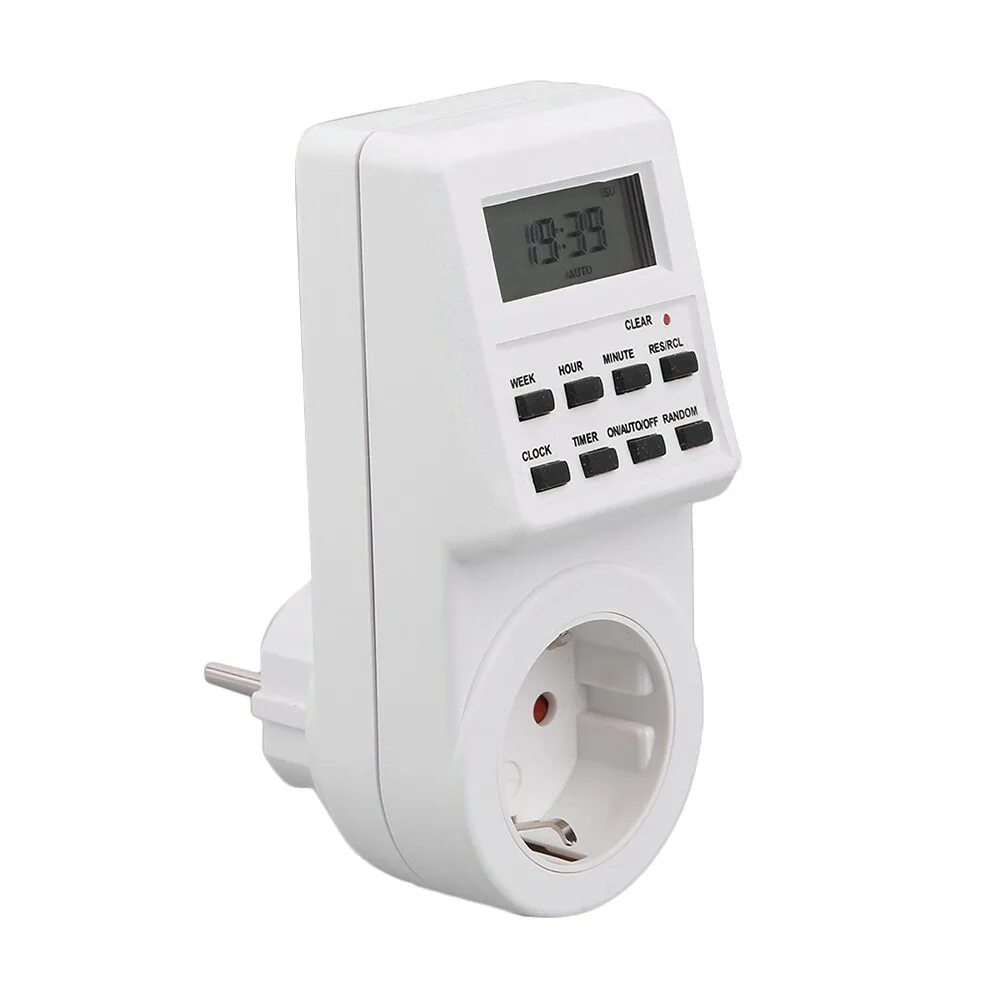 Подключение таймер розетки Plug-in Programmable Timer Switch Socket