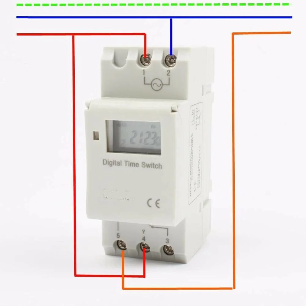 Подключение таймера света Схема подключения таймера