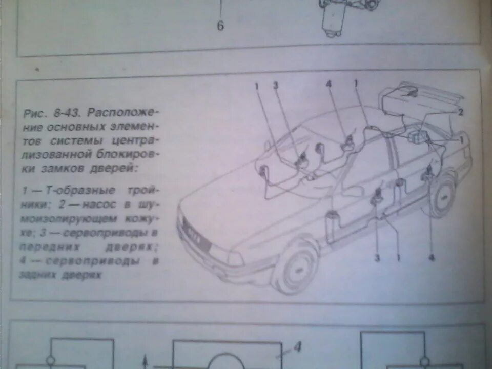 Подключение центрального замка ауди 80 Эл.схема включения центрального замка дверей Ауди80.Диагностика. - Audi 80 (B3),