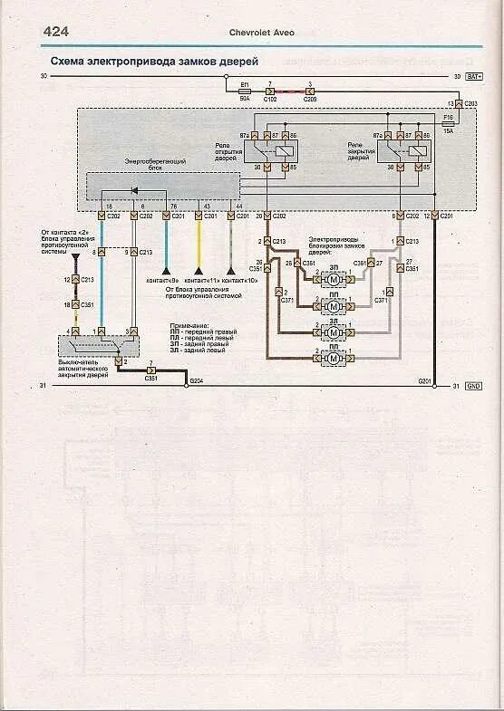 Подключение центрального замка авео т250 Схема стеклоподъемников авео т250