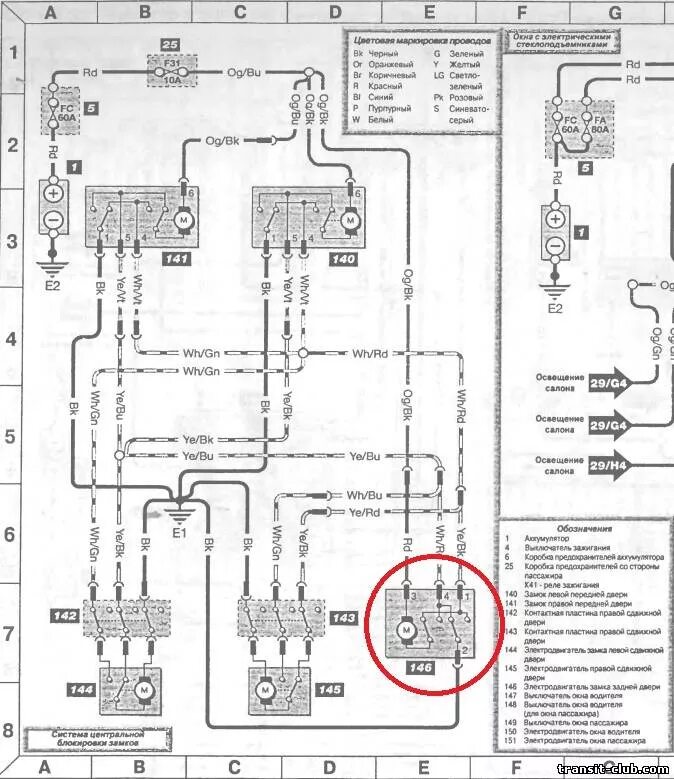 Подключение центрального замка ford transit 2007 год Контакты сдвижной двери - Ford Transit (5G), 2,5 л, 1997 года наблюдение DRIVE2