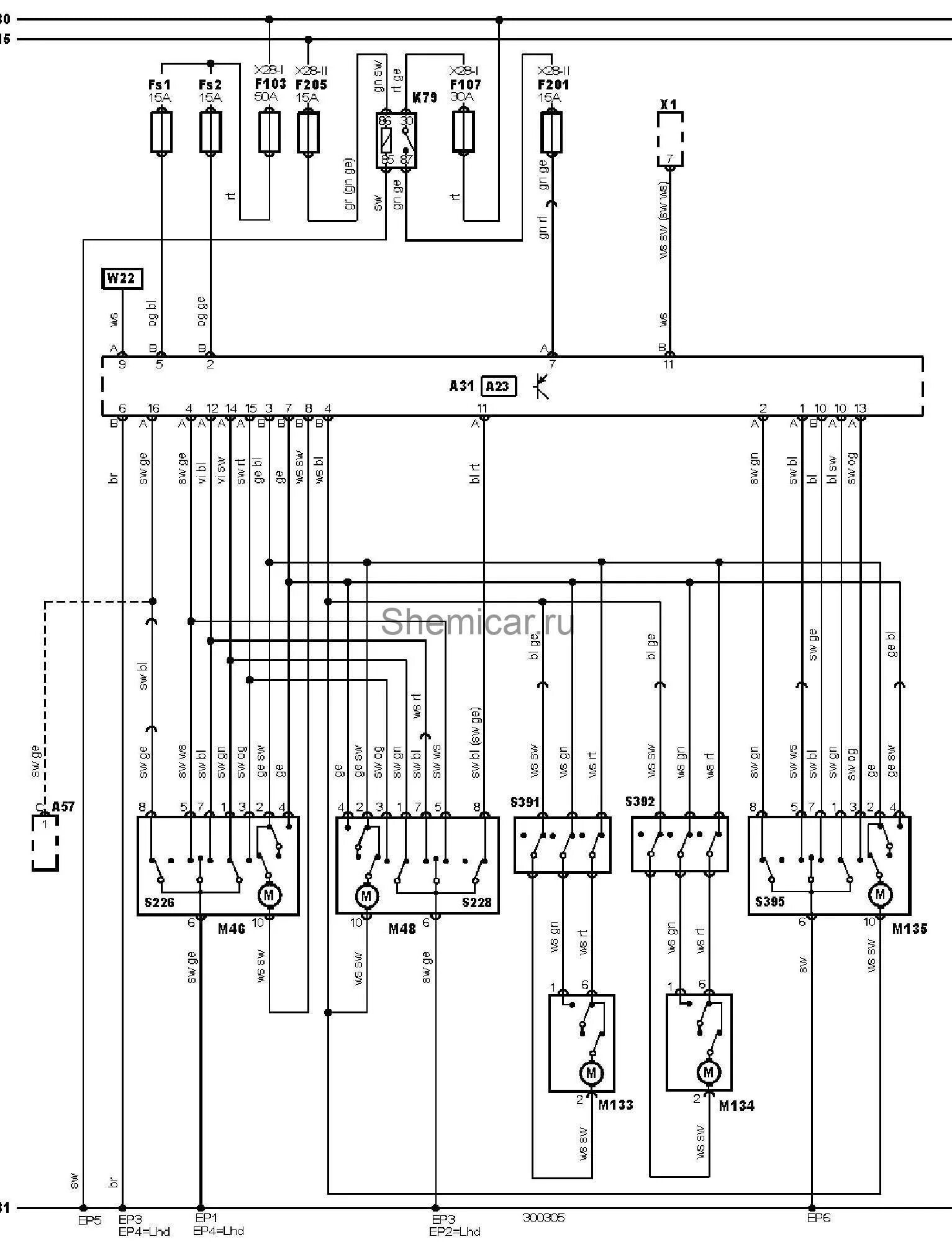 Подключение центрального замка ford transit 2007 год Электросхема центрального замка тип 1 Ford Transit 2000-2006 - Электросхемы авто