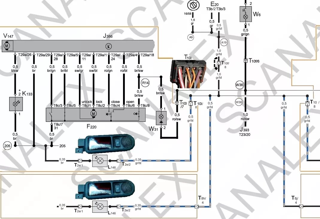 Подключение центрального замка пассат б5 Passat B5/B5+ Тюнинг подсветки. Добавление стандартных нестандартных опций.