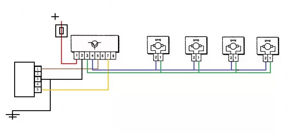 Подключение центрального замка рено логан Схема центрального замка - Renault Logan (1G), 1,4 л, 2006 года просто так DRIVE