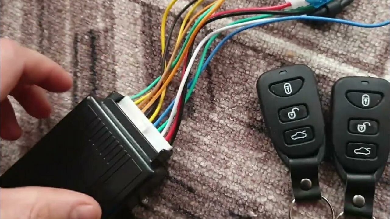 Подключение центрального замка xy q113 keyless entry xy-q103 (xy-q113-b)автомобиль сигналка центральный замок китайский