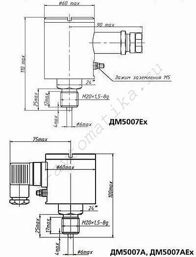 Подключение ци 5003 с датчиком дм5001 Датчики давления ДМ5007АEx - руб