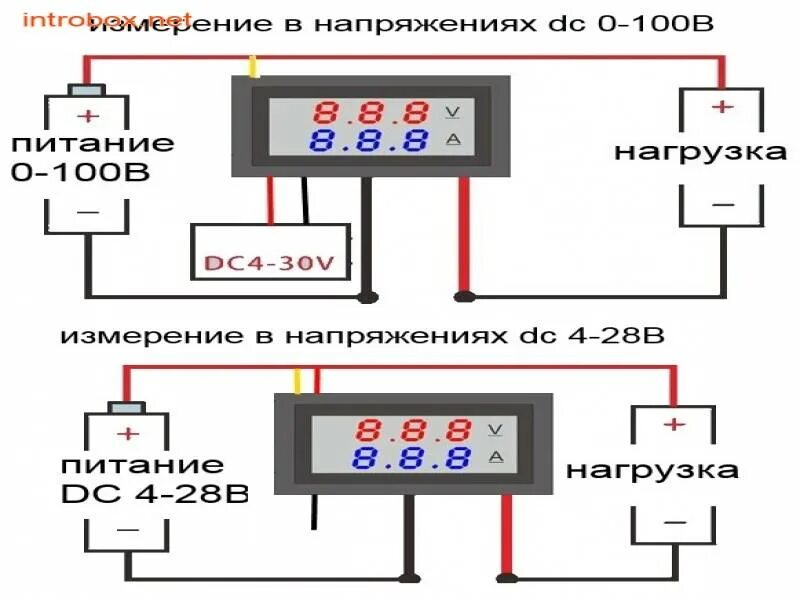 Подключение цифрового вольтметра с тремя проводами Картинки ПОДКЛЮЧЕНИЕ ЦИФРОВОГО ВОЛЬТМЕТРА