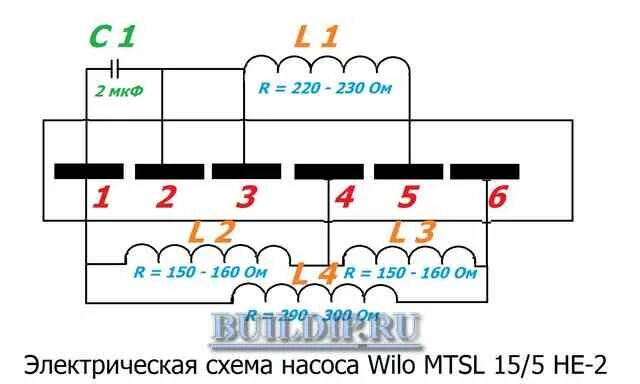Подключение циркуляционного насоса wilo Ответы Mail.ru: Какие схемы соединения обмоток имеют трехскоростные электродвига