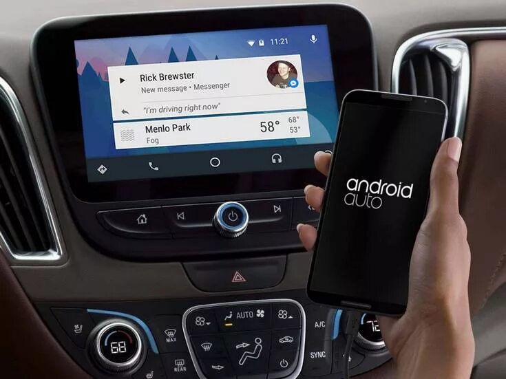 Подключение телефона android auto Facebook Messenger получил поддержку Android Auto