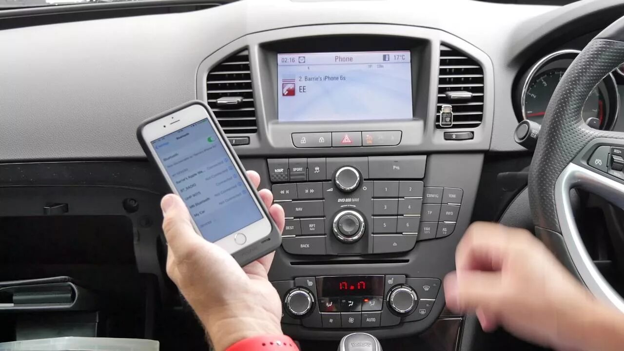 Подключение телефона через андроид авто How to pair your phone to the bluetooth handsfree system in a 2011 11 VAUXHALL I