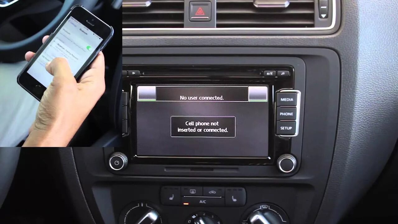 Подключение телефона фольксваген How to Pair your Phone with the 2015 VW Jetta Bluetooth - YouTube