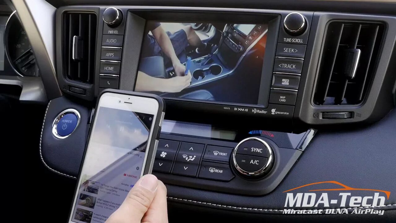 Подключение телефона к рав 4 2023 Подключение iPhone на Toyota RAV4 2017 - MDA-Tech на DRIVE2