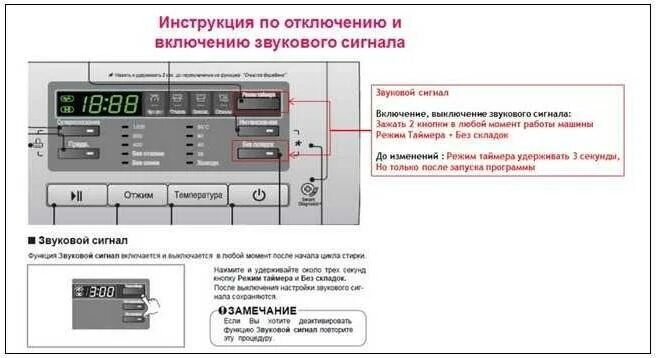 Подключение телефона к стиральной машине lg Как отключить звук на стиральной машине LG: Выключаем мелодию на LG