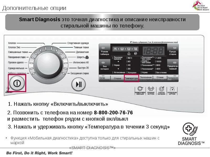 Подключение телефона к стиральной машине lg Смарт диагностика стиральной машины Элджи: что это?