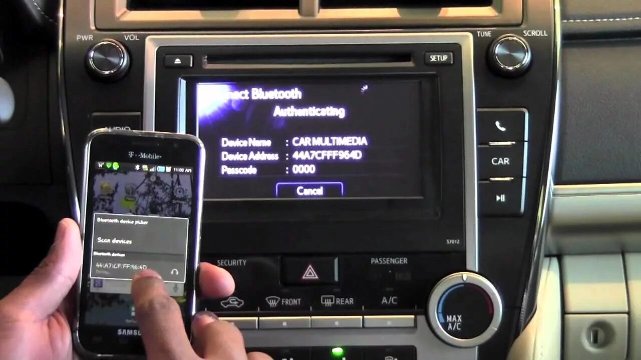 Подключение телефона к тойота 2012 Toyota Camry Bluetooth Audio Player Connection How To by Toyota City Minnea