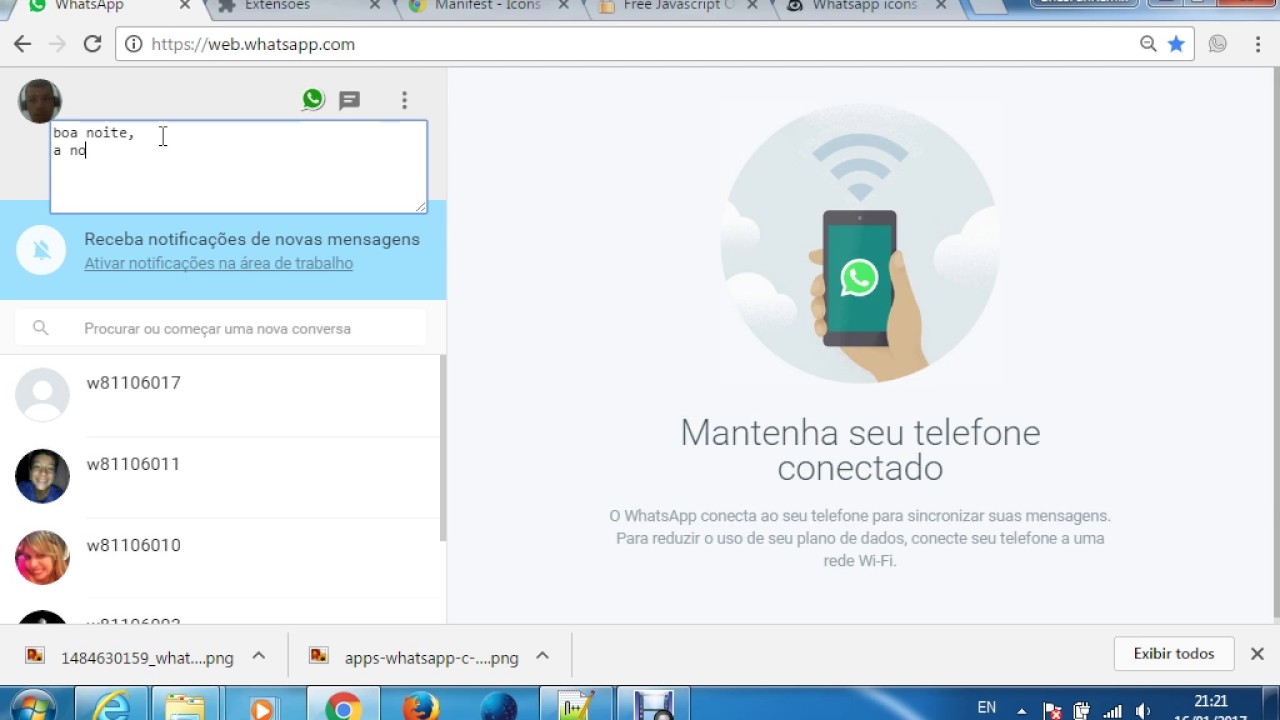 Подключение телефона к whatsapp vendo codigo fonte JavaScript whatsapp marketing extensao chrome bot javascript 