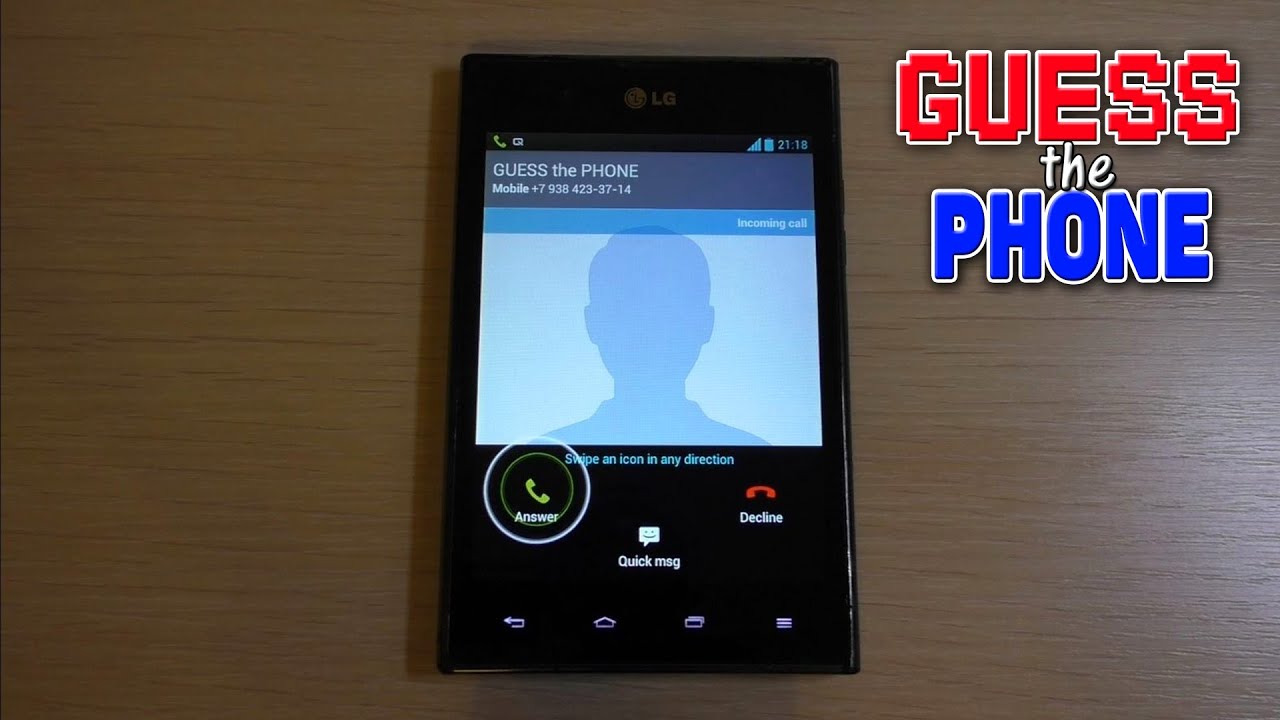 Подключение телефона lg LG incoming call. Guess the rare phone - YouTube