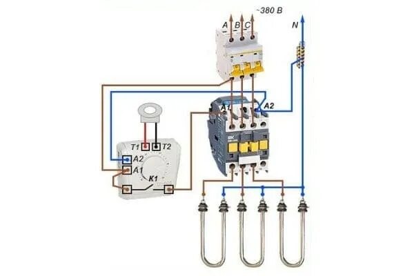 Подключение тэна 380 к котлу 3 фазы Соединение ТЭН по схемам звезда и треугольник