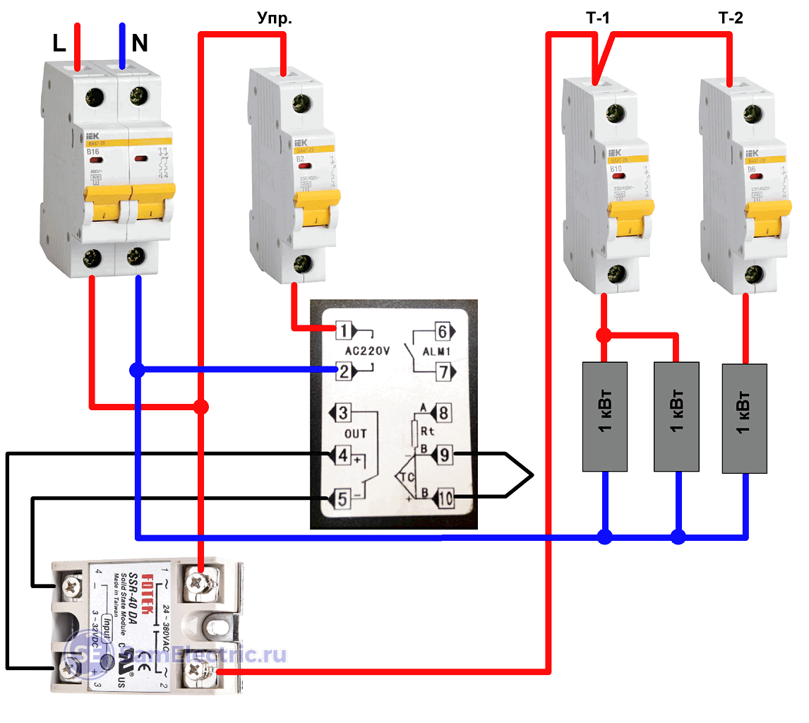 Подключение тэна через реле Подключаем ТЭНы к твердотелке. Важные моменты СамЭлектрик.ру Дзен