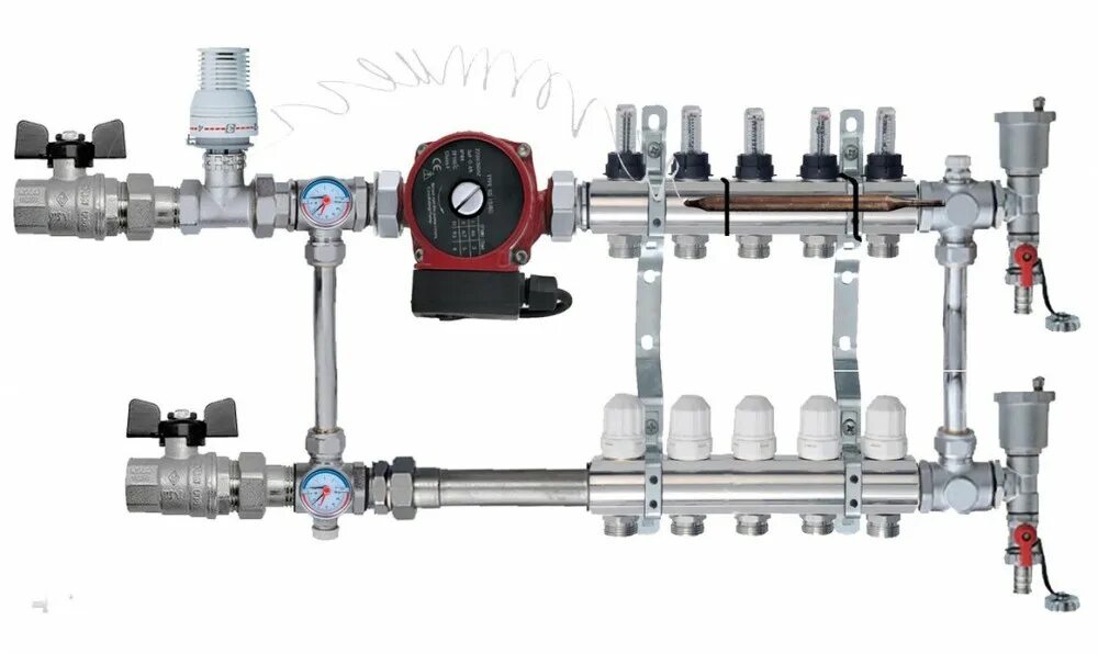 Подключение теплого пола без смесительного узла АВТОМАТИКА И СС Zilon ZMP 40-4,0 Смесительный узел купить с установкой в купить 