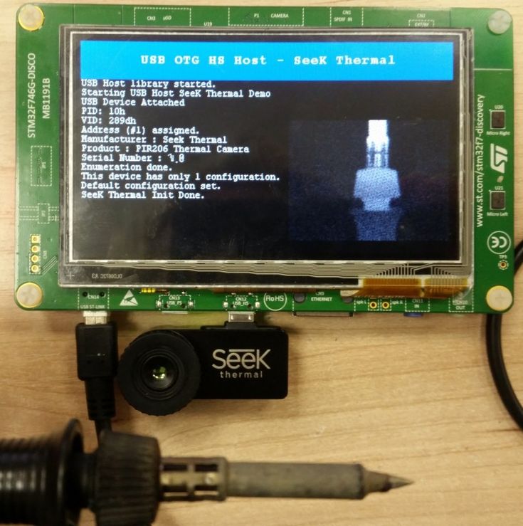 Подключение тепловизора к компьютеру Подключение тепловизора Seek Thermal к STM32 Тепловизор, Ардуино, Радиолюбитель