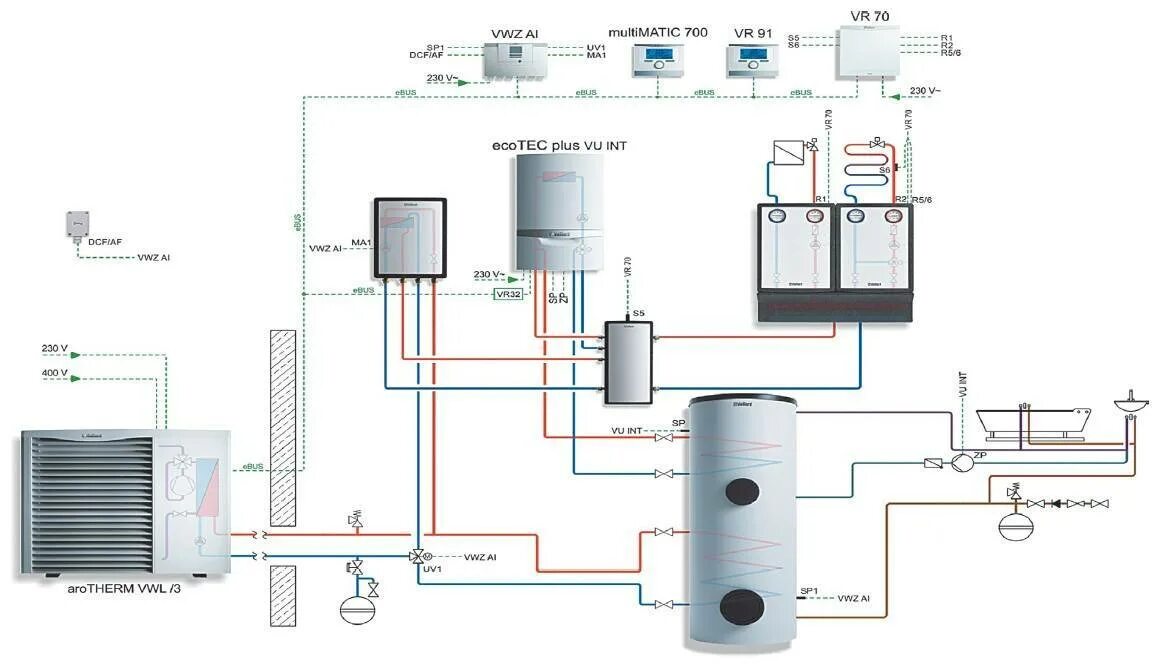 Подключение теплового насоса к системе отопления Как сделать тепловой насос типа вода-вода: пошаговая схема сборки