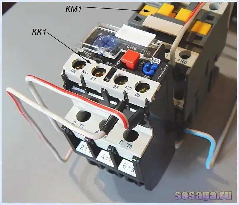 Подключение теплового реле к контактору Магнитный пускатель с тепловым реле 380в фото - DelaDom.ru