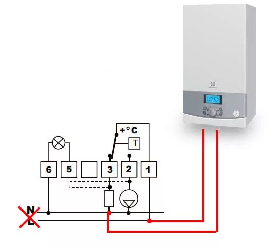 Подключение термодатчика к котлу Подключение термостата к газовому котлу HeatProf.ru