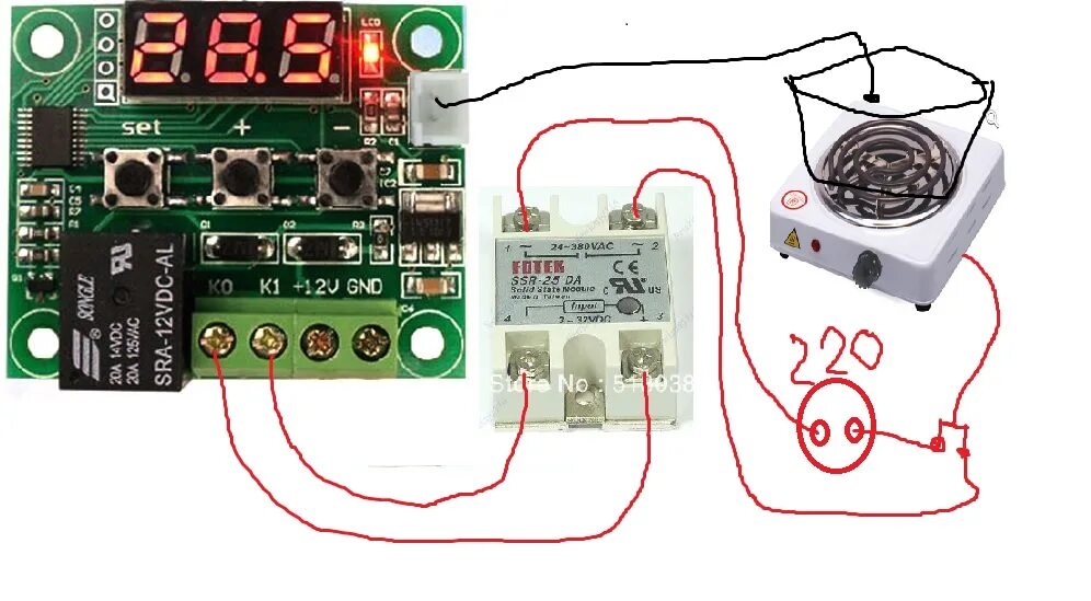 Подключение терморегулятора через реле Термостат на STM8S003F3P6 для клапана отбора (Страница 11)-Электронное оборудова