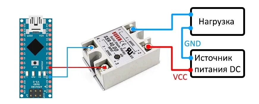 Подключение терморегулятора через твердотельное реле Управление мощной нагрузкой - AlexGyver Technologies