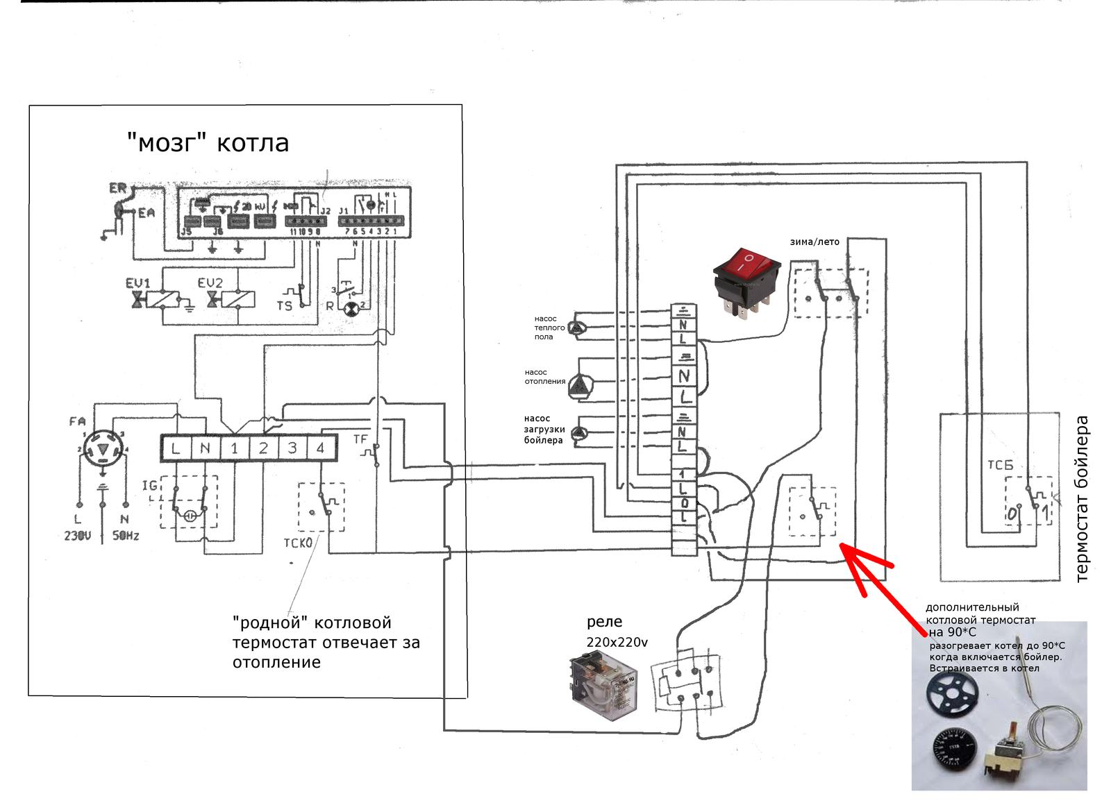 Подключение термостата бойлера к котлу Как подключить термостат к насосу отопления - 97 фото портал мастеров webdonsk.r